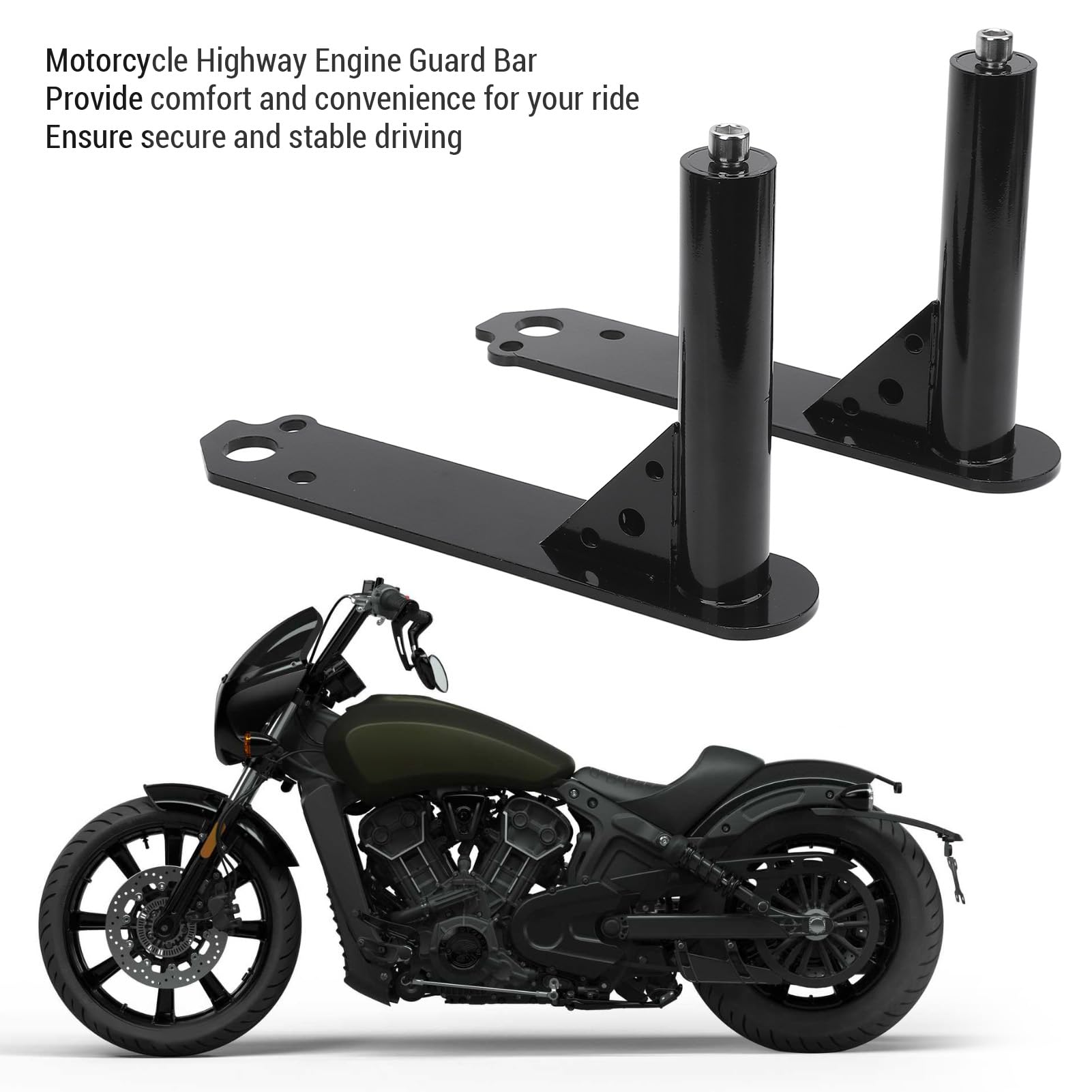 Motocykl Autostrada Osłona Silnika Pasek Awaryjny Ochrona Przed Upadkiem Autostrada Mocowania Kołków Zamiennik dla Indian Scout i Scout Bobber 2014 do 2023