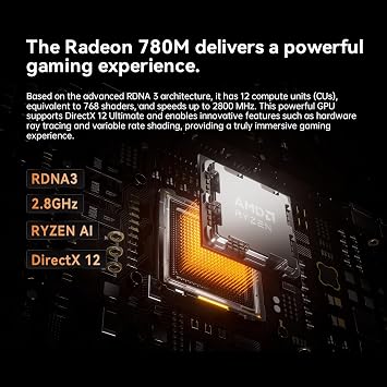 MINISFORUM UM890 برو البسيطة PC، AMD Ryzen 9 8945HS (حتى 5.2 جيجا هرتز) أجهزة الكمبيوتر الصغيرة، 32 GB DDR5 5600 ميجا هرتز RAM & 1 TB PCIe 4.0 SSD، ميني سطح المكتب رباعية عرض HDMI/DP1.4/USB-C، AMD راديون 780 M/دوال لان 2.5 G