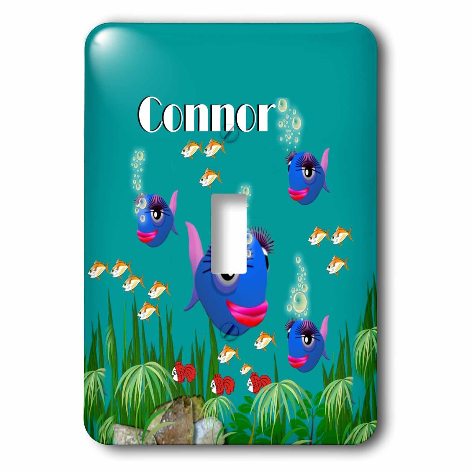 Interrupteur à baïonnette Connor décor poisson et faune sous-marine