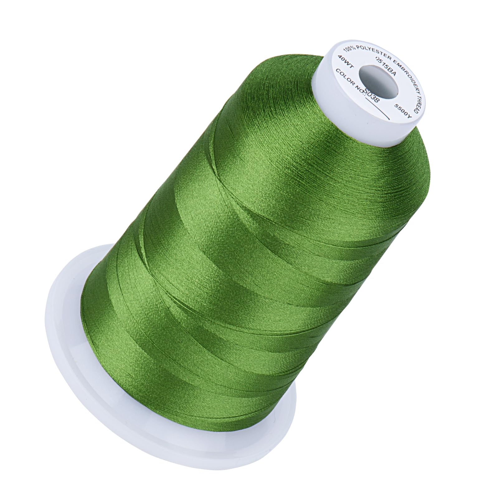 Simthread 5500Yds/5000M 40WT Polyester Embroidery Thread Ivy Green S03