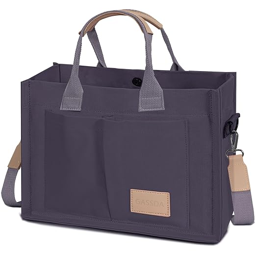 Tote Bags for Women Canvas Tote Purse Crossbody with Pockets Top Handle Shoulder Satchel Bag for Women