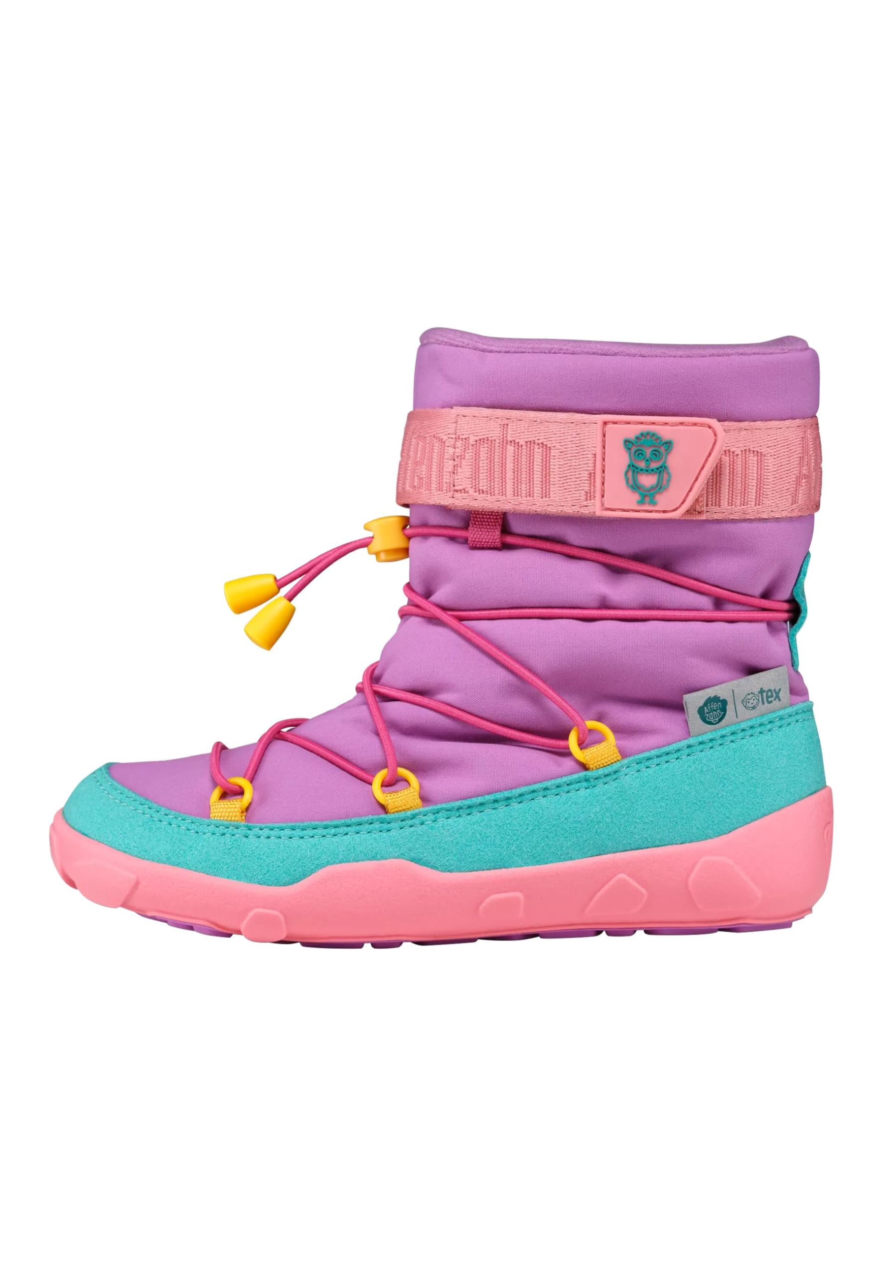 Affenzahn Buty śniegowe Vegan Snowy – buty dziecięce dla chłopców i dziewczynek rozmiar 21-32, wodoszczelne i ciepłe z podszewką | Wegańskie, wodoodporne z ciepłą podszewką i zapięciem na rzepy zapewniają komfort i ochronę w chłodne dni