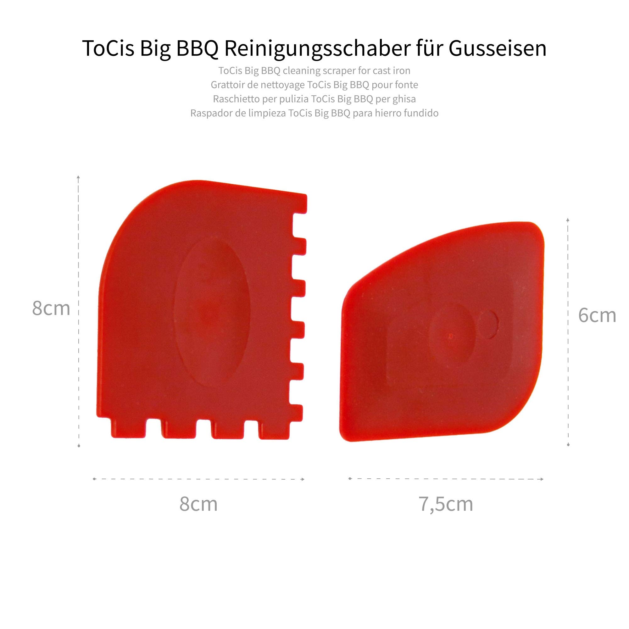 ToCis Big BBQ Grattoir nettoyage fonte plastique accessoire cuisine