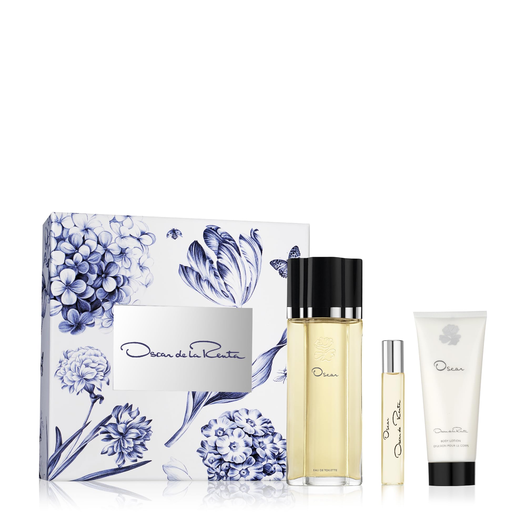 Oscar de la Renta Oscar Signature Collection 3 Piece Eau de Toilette Gift Set for Women, 100ml Perfume Spray, Bag Spray, 15ml Travel Spray and 100ml Body Lotion