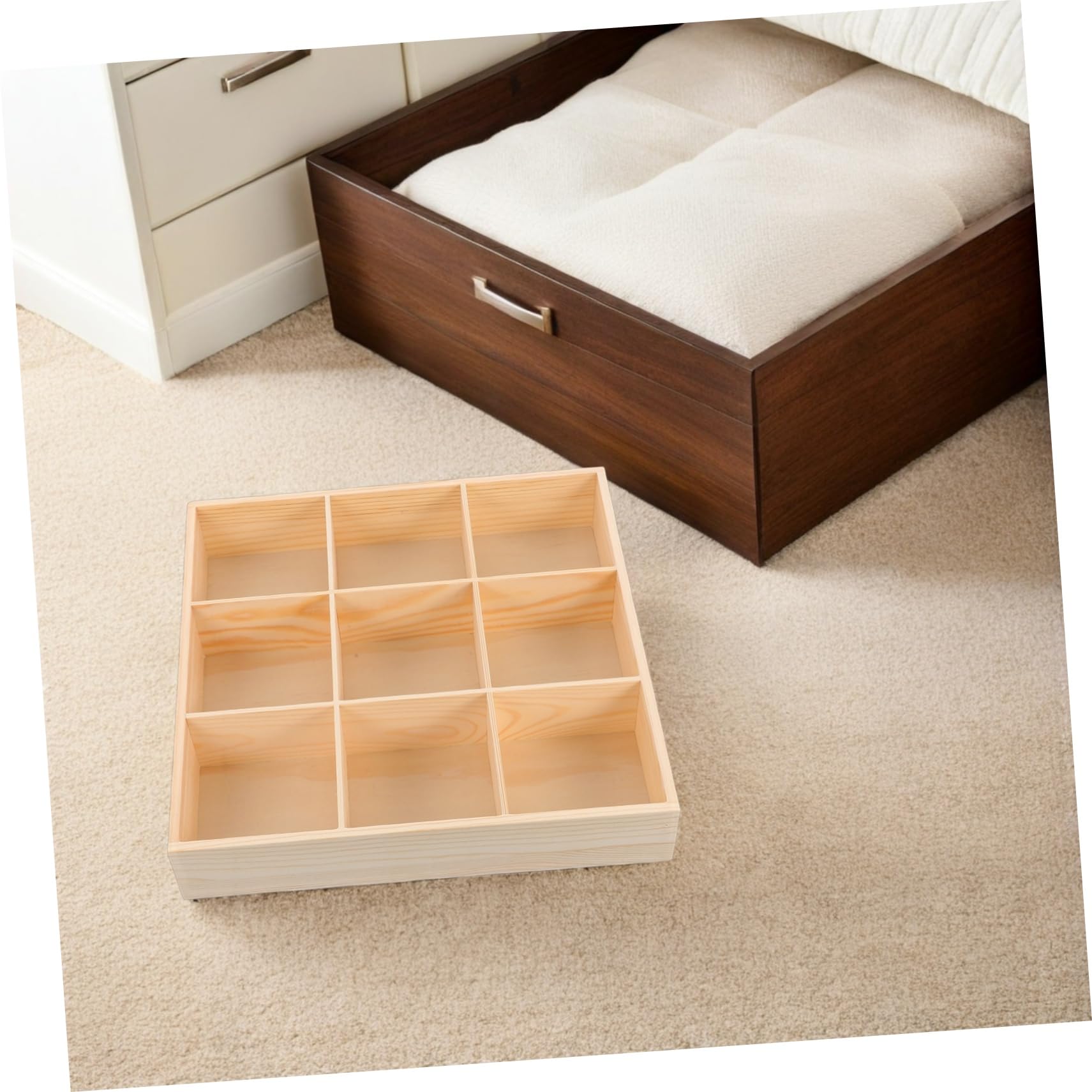 KOMBIUDA 2pezzi Scatola Calzini Organizer Per Organizer Per Vestiti Per Cassetto Per Calzini Per Cassetto Per Camera Da Scatola Portaoggetti Scomparti