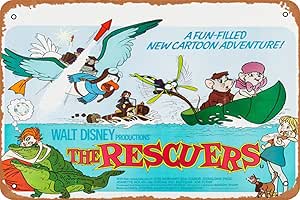 Amazon.com : Retro The Rescuers (#4 of 5) Metal Sign Vintage Look ...