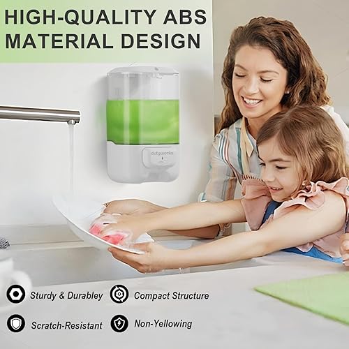 Miniatura 6 de Dispensador manual de jabón de manos para montaje en pared dispensador de jabón líquido de 33.8 oz para contenedores de gel de cocina - Baño de