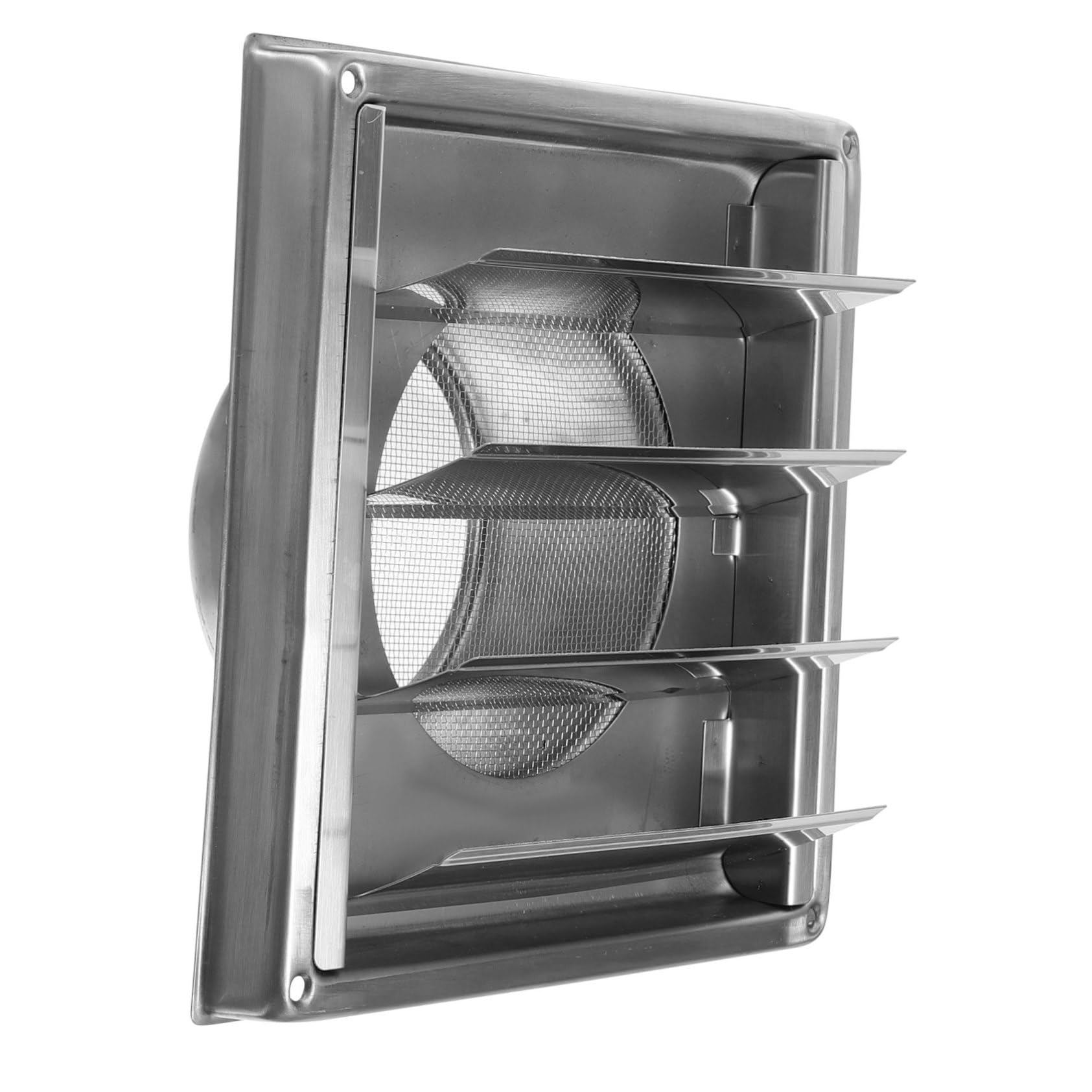 Grille d'aération murale extérieure en inox contre humidité et hotte