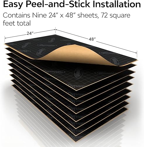 Miniatura 9 de Kit de minimizador de sonido Dynamat, Sound Deadner + Roller + 14" Dynaliner