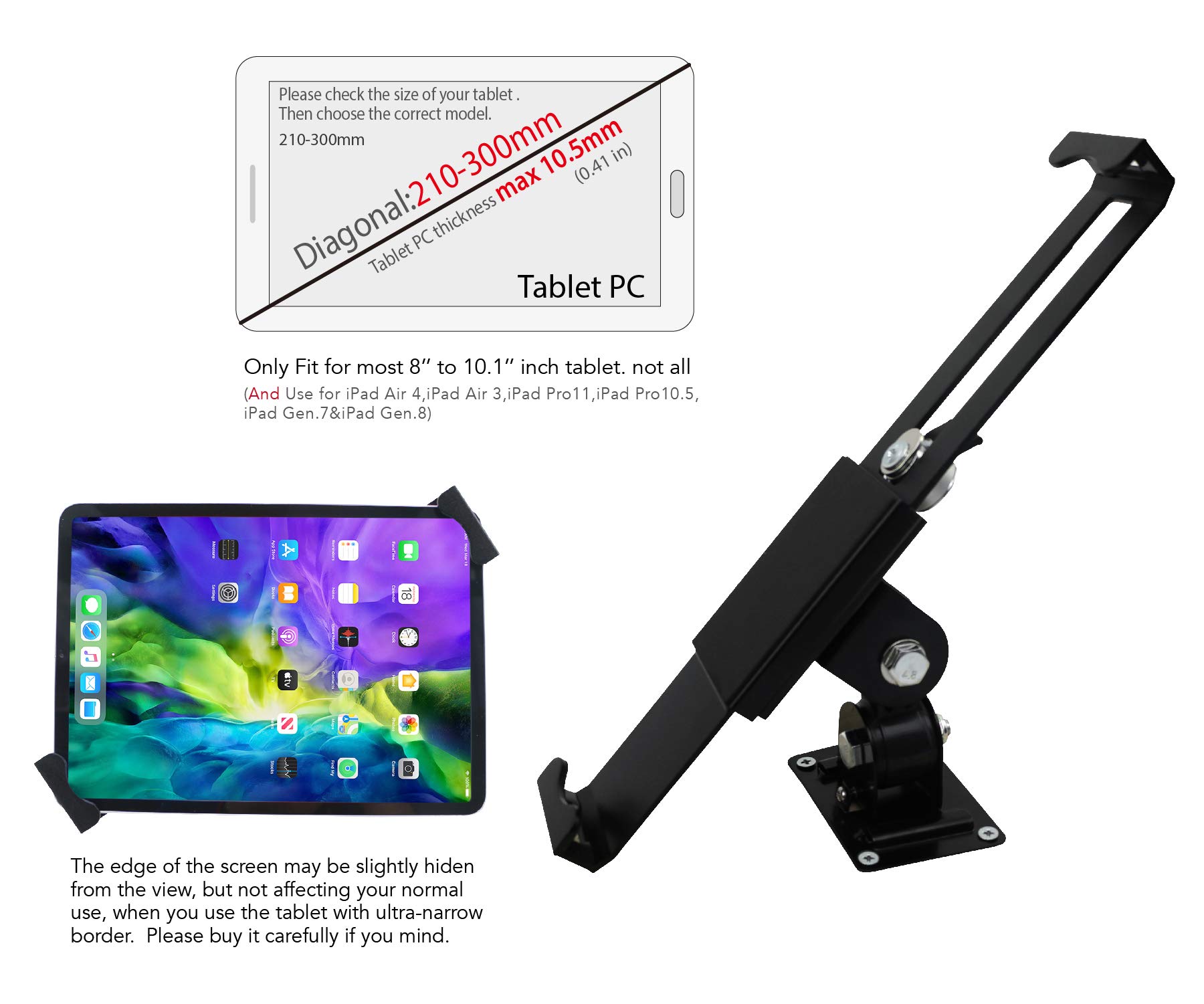 未使用/鍵付き/タブレット壁掛けスタンド/盗難防止ロック機能7〜10インチ対応 Amazon.co.jp: タブレットユニバーサル壁掛けホルダー 盗難防止