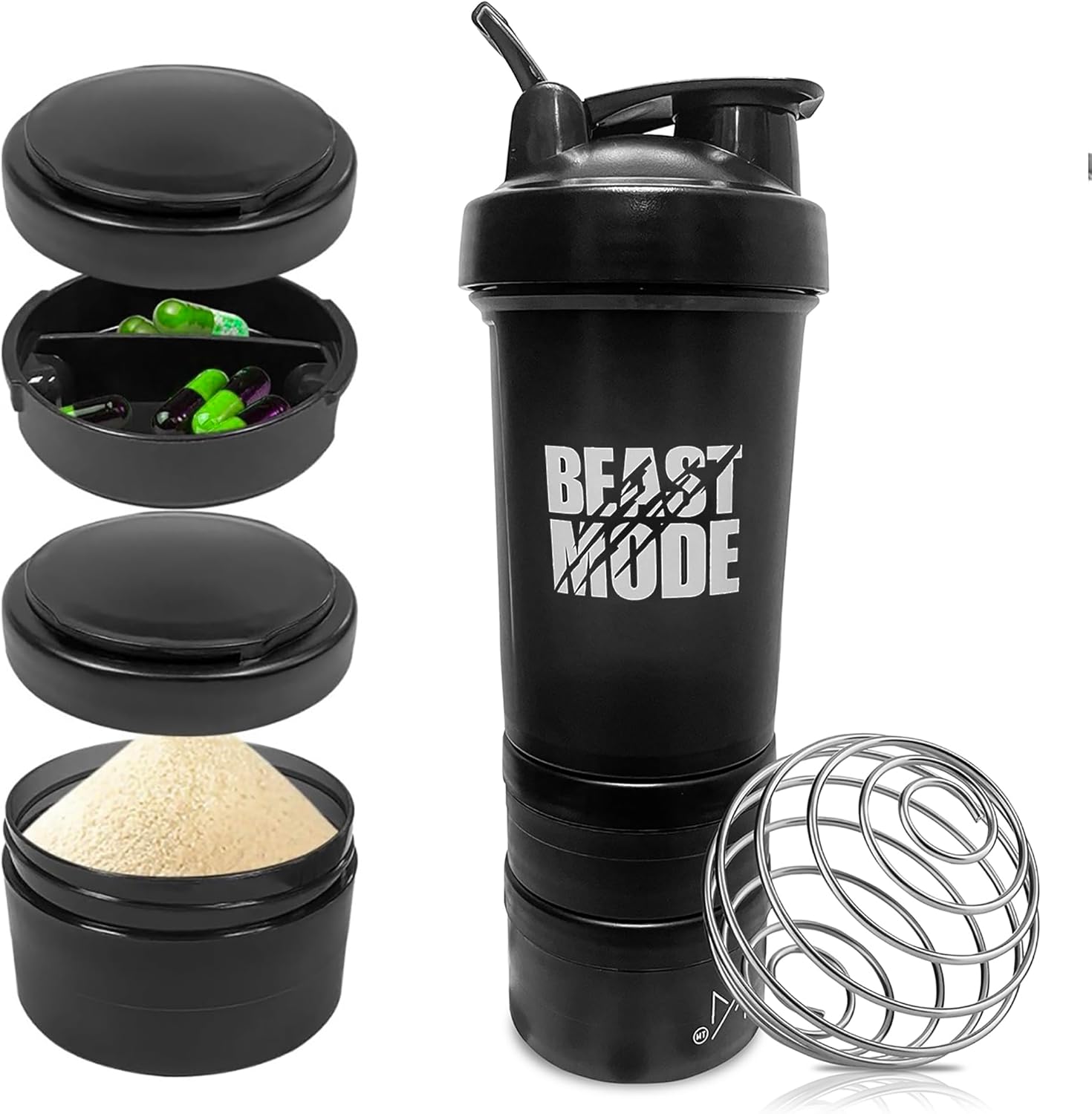 MEA PRODUCTS Protein Shaker Bottle with Storage