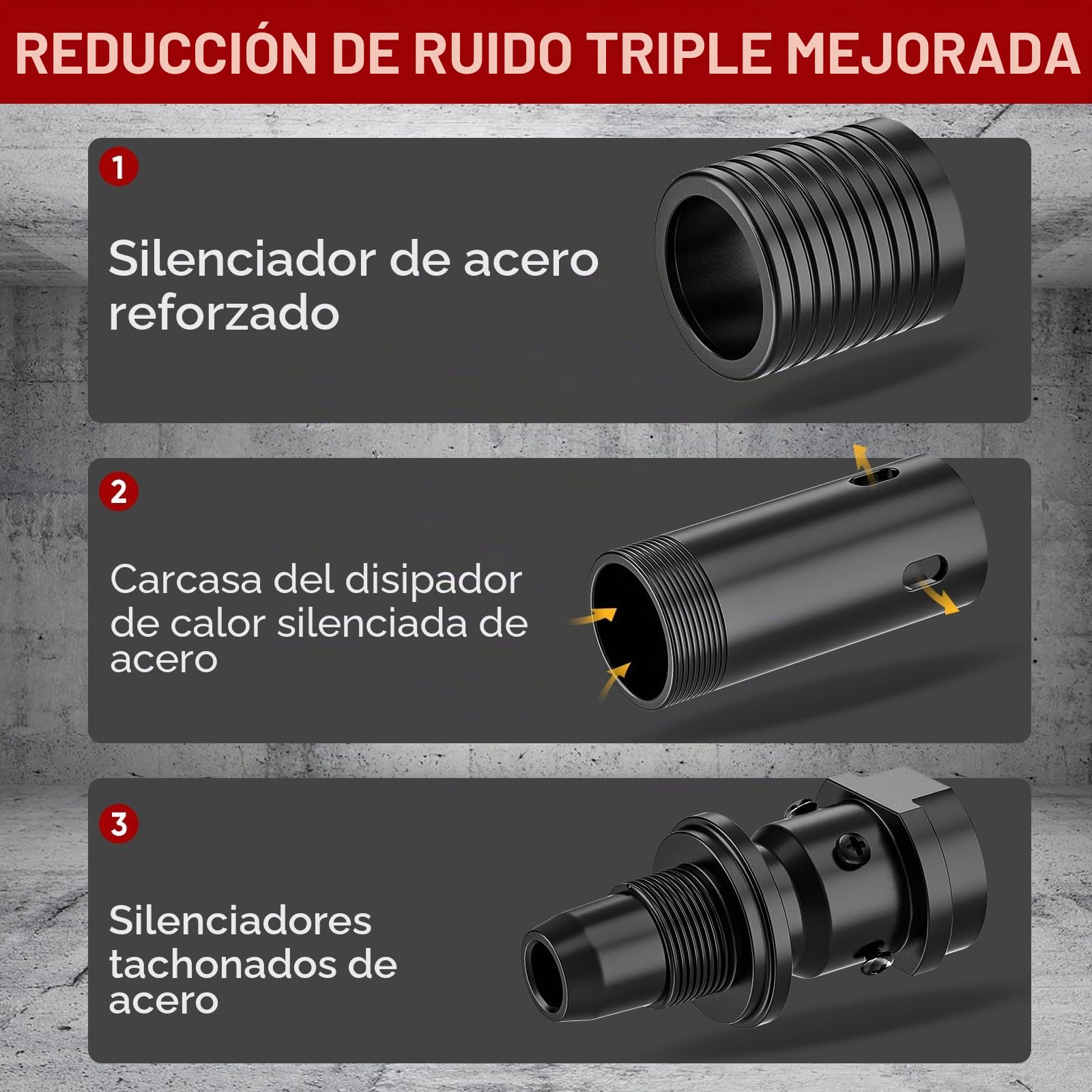Pistola de clavos manual, mini pistola de clavos para hormigón, 5 velocidades, con 150 clavos redondos, 50 clavos para tornillos, pistola de clavos silenciosa para paredes de ladrillo, trabajo en