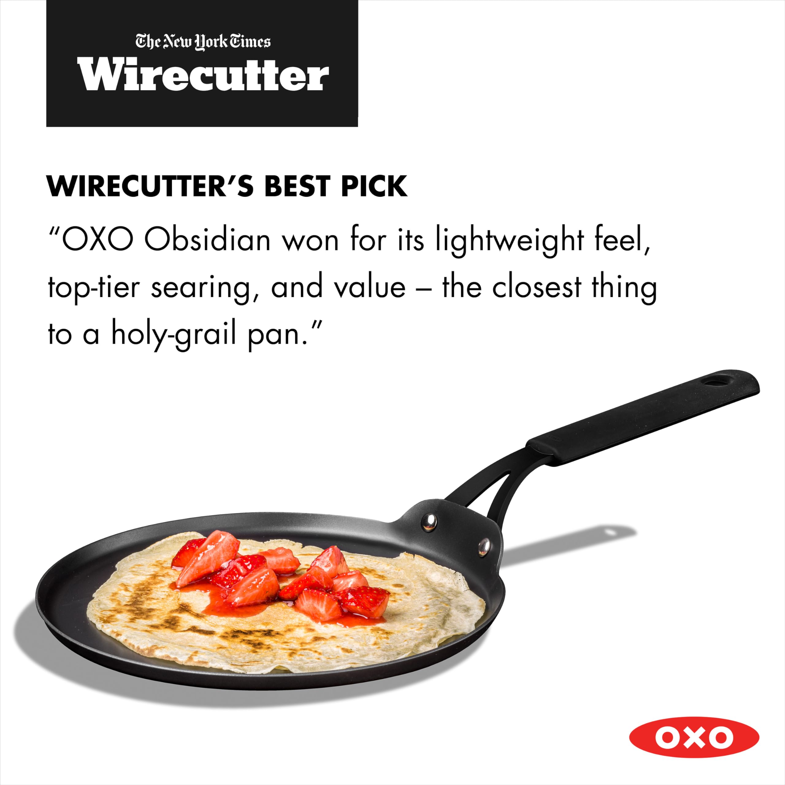 Amazon.co.jp: OXO ブラック スチール クレープパン 10インチ : ホーム