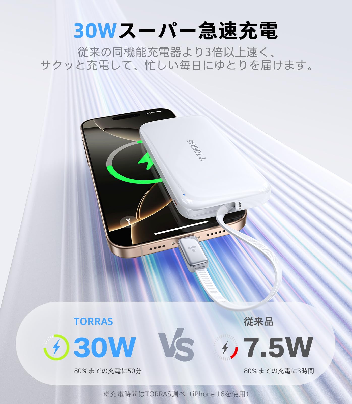 FlexLine 10000mAh TORRAS 開封のみ未使用TORRAS 3in1 メルカリ 機内