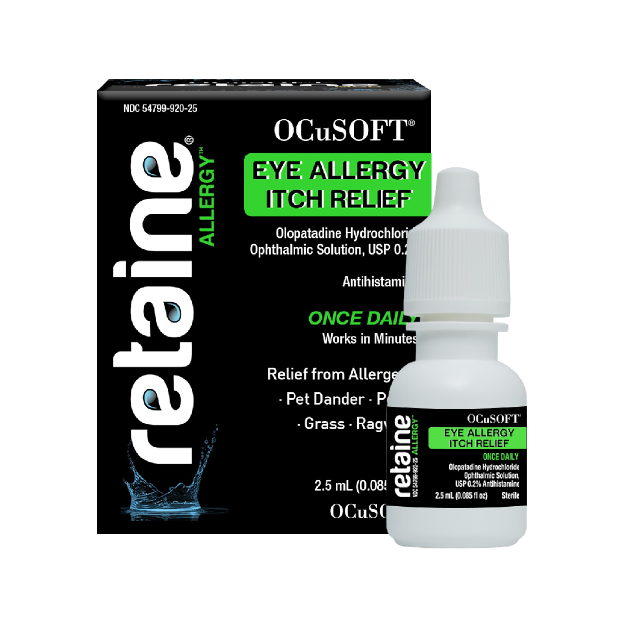ocusoft retaine allergy eye drops 25ml