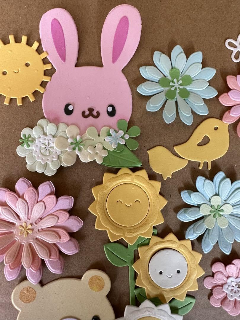 1点限り。春夏秋冬。季節。1月～12月。くま。アルバム。飾り。クラフトパンチ。 1点限り。春夏秋冬。季節。1月～12月。くま。アルバム。飾り