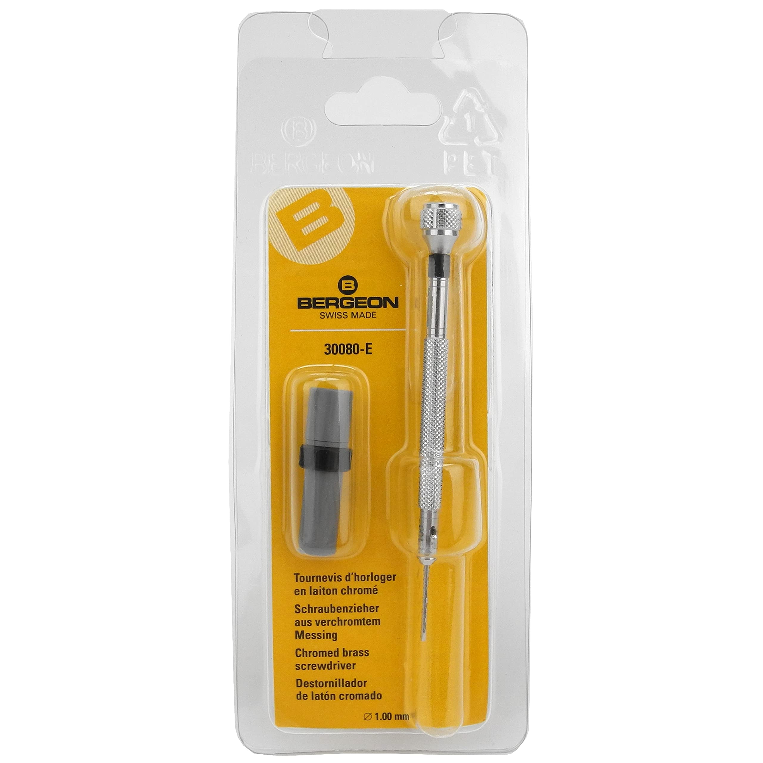 BERGEON Screwdriver 1.00mm (Black) 30080-E - HS1410