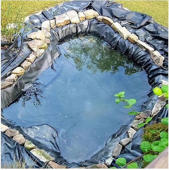 Image LSXIAOLSX Black HDPE Pond Liner, Protective Underlayment Flexible Pre-cut Pond Liner Pond Skins Pond Liner for Water Garden (Color : Black, Size : 8x8m) Image LSXIAOLSX Black HDPE Pond Liner, Protective Underlayment Flexible Pre-cut Pond Liner Pond Skins Pond Liner for Water Garden (Color : Black, Size : 8x8m)