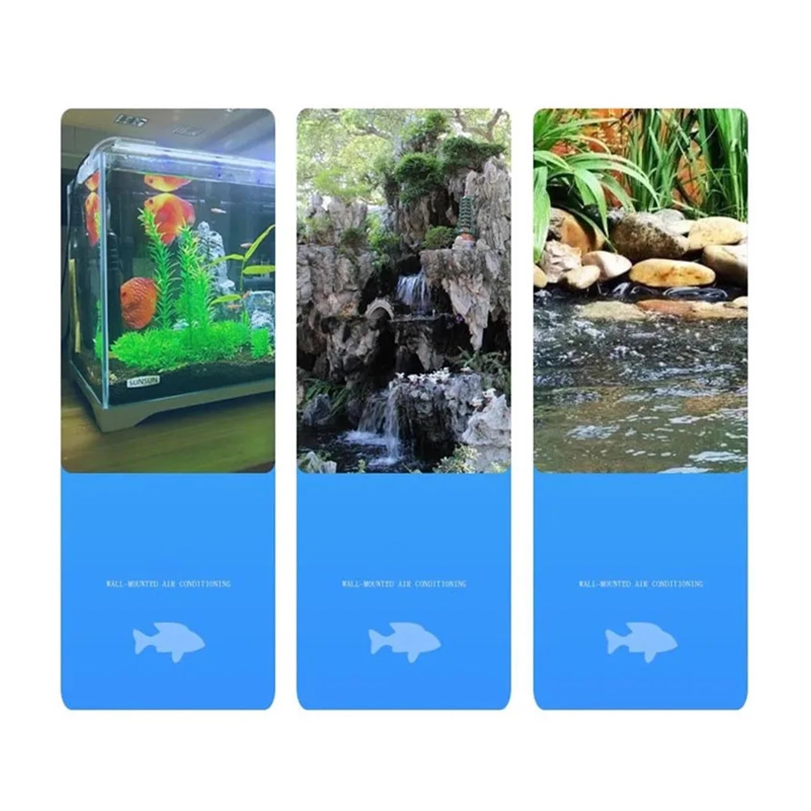Pompa sommergibile 60W 2500L/H, pompa di aspirazione for laghetto for pesci a doppio uso for mare e terra, pompa filtro for la circolazione 'acqua 'acquario