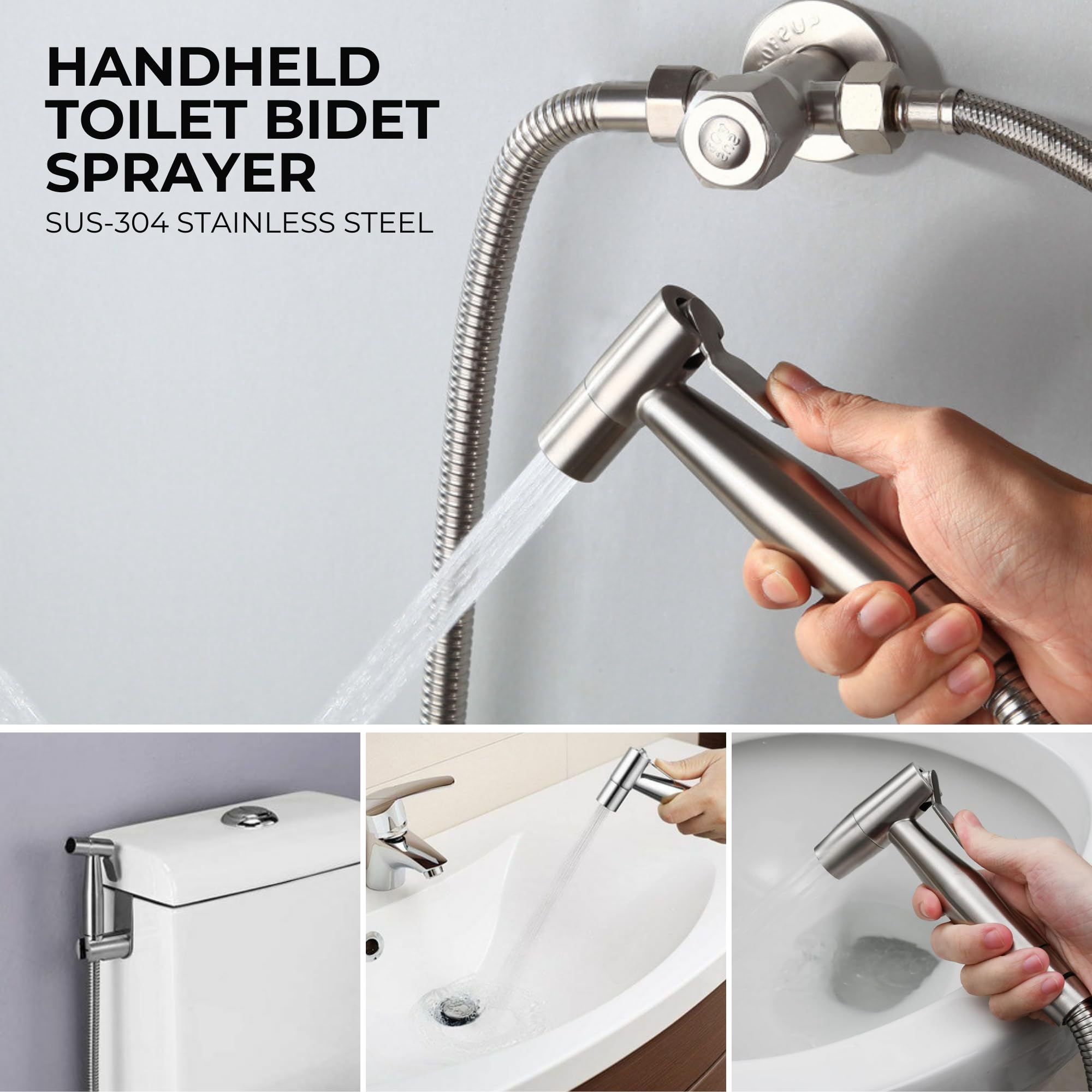 Bidet Para Wc Bidet Ducha De Mano De Cobre Completo Con - Main Image