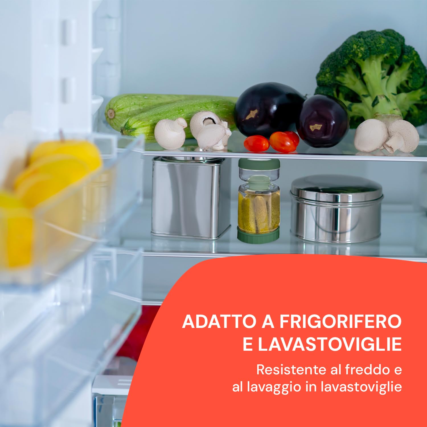 Avilia - Barattoli Vetro con Coperchio Ermetico da 1L per Sottaceti, Sottolio e Conserve, con Filtro a Ribalta, Design a Clessidra, Lavabili in Lavastoviglie, Ideale per Fermentati e Verdure (1)