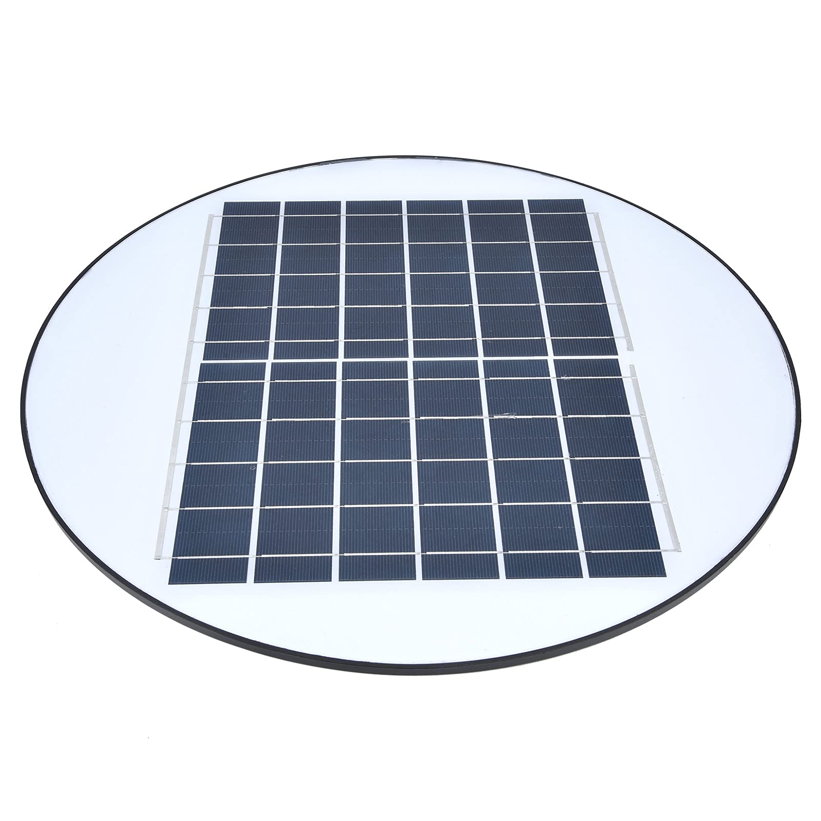 Solarna Lampa Uliczna 150 W, 3 Głowice LED Okrągła Słoneczna Lampa Ogrodowa, Białe światło, Wodoodporna Lampa Uliczna IP66 na Tarasy Zewnętrzne Bramy Podwórka Wesela