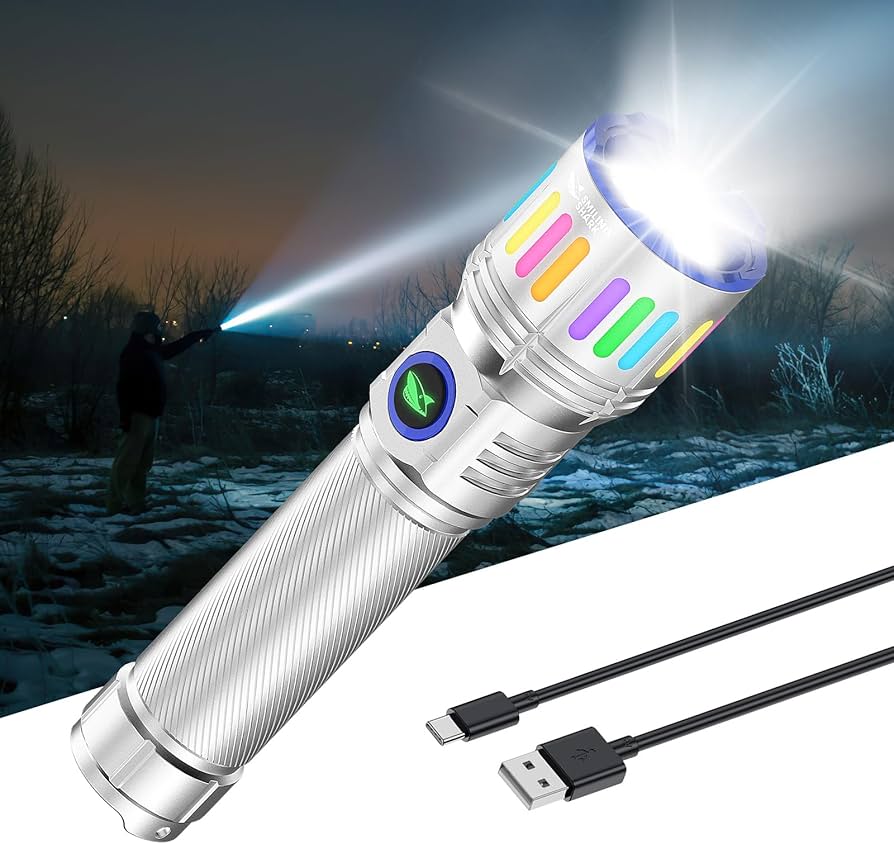 Amazon.co.jp: Smiling Shark 懐中電灯 M1,【2025年最新·高出力