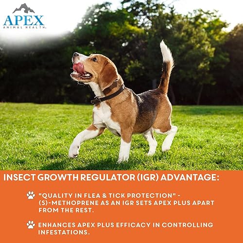 Miniatura 25 de Apex Plus Prevención de pulgas y garrapatas para perros XL (89-132 libras) Suministro de 3 meses Tratamiento de pulgas y garrapatas