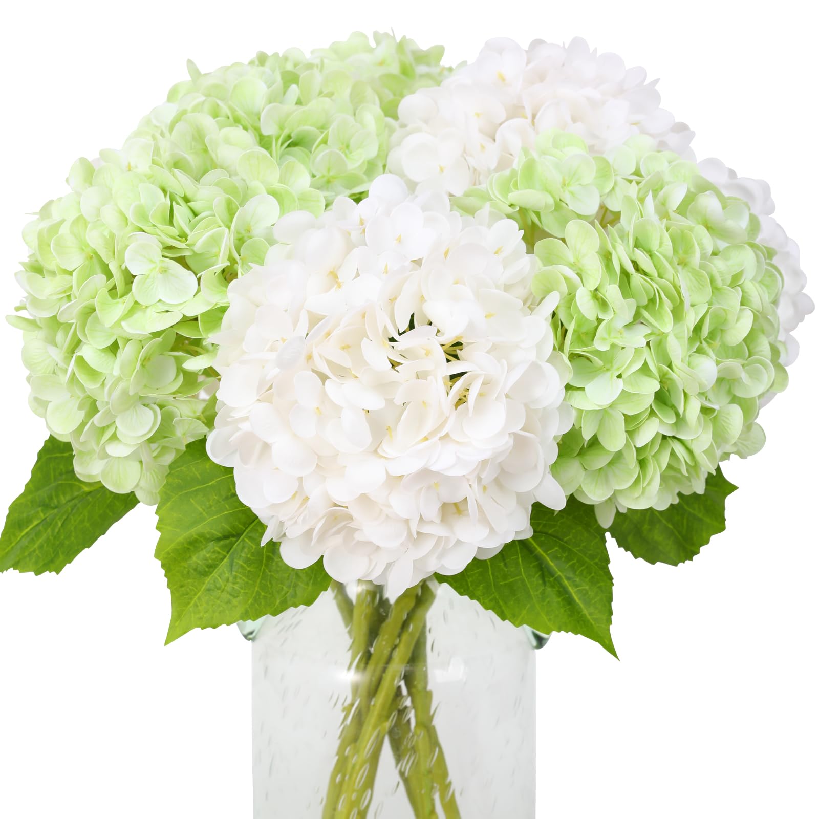 Flores de hortensia artificiales decorativas para jarrones de salón y fiestas en casa
