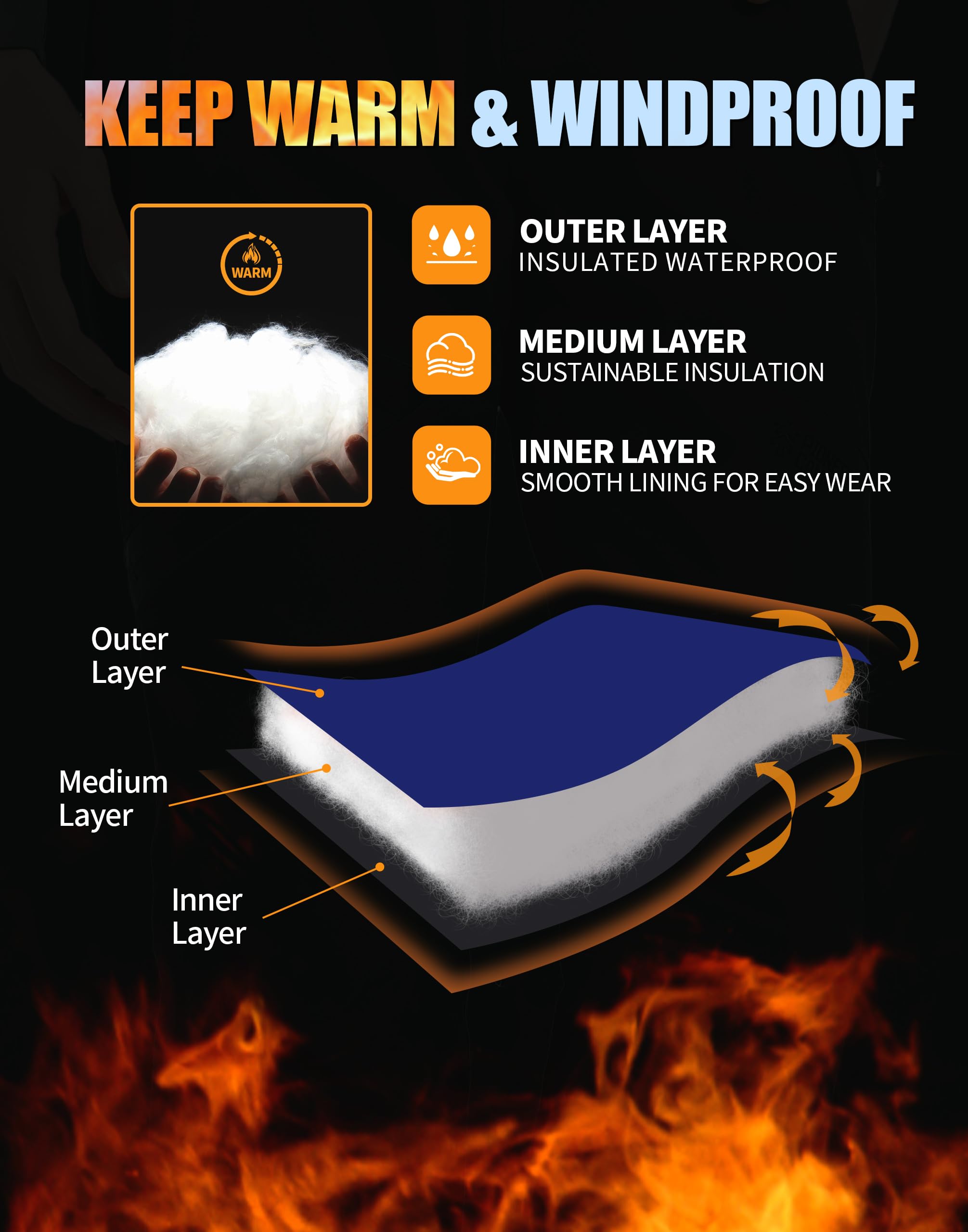 Pioneer Camp Pantaloni da Sci da Donna Cuciture Nastrate Impermeabili Ghette da Neve Integrate Ginocchio Articolato Bretelle Staccabili Regolabili Pantaloni Softshell Invernali da Esterno