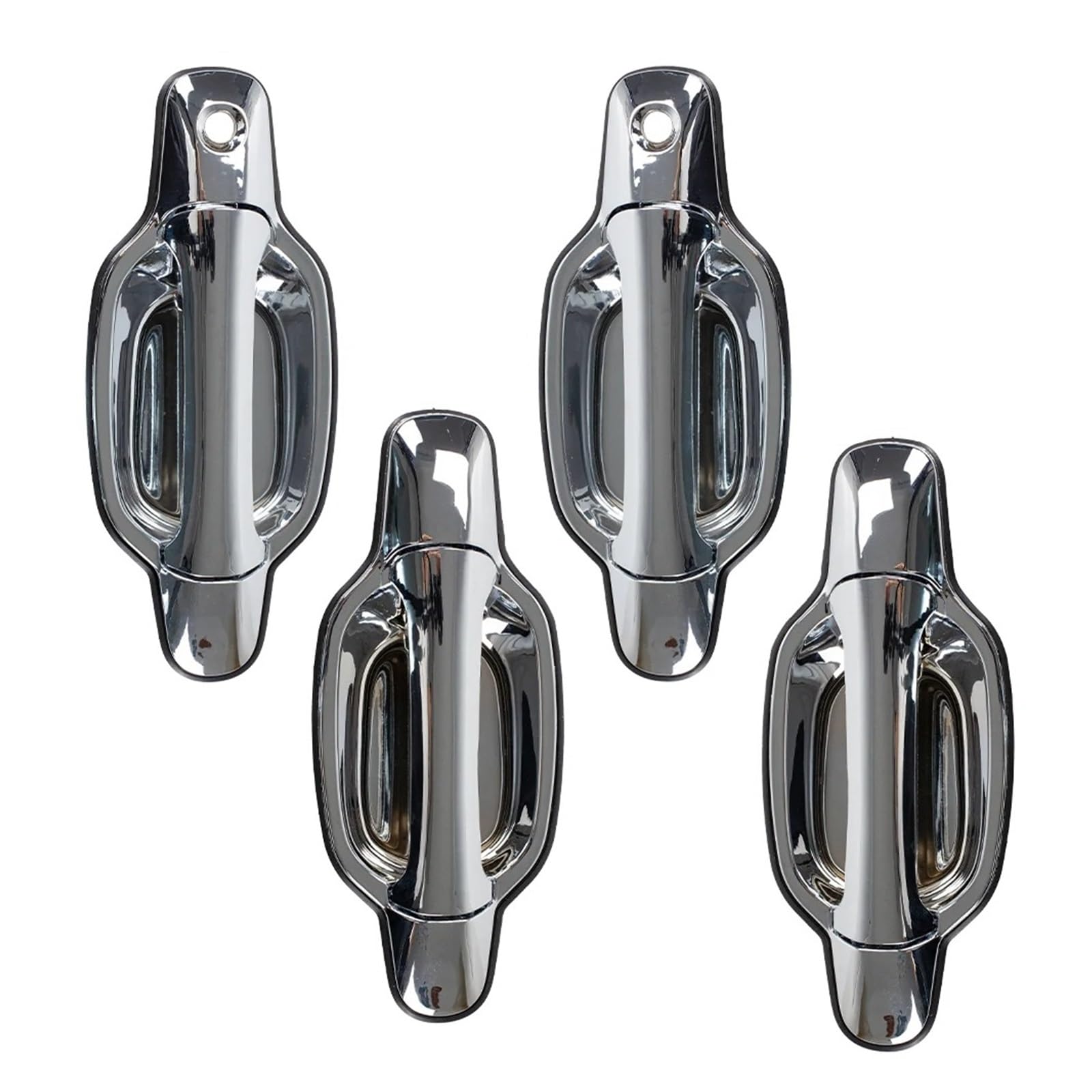 Ropaix 1 Set Side Exterior Door Handle For Isuzu For Dmax For D-Max 2002 2003 2004 2005 2006 2007 2008 2009-2013 Car Exterior Door Handle Chrome(1 Set)