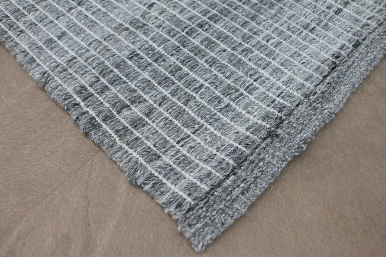 Linwood Handmade Natural Fiber Traditional Area Rug – Soft Texture, Durable Weave, Decorative Rug for Living Room & Bedroom