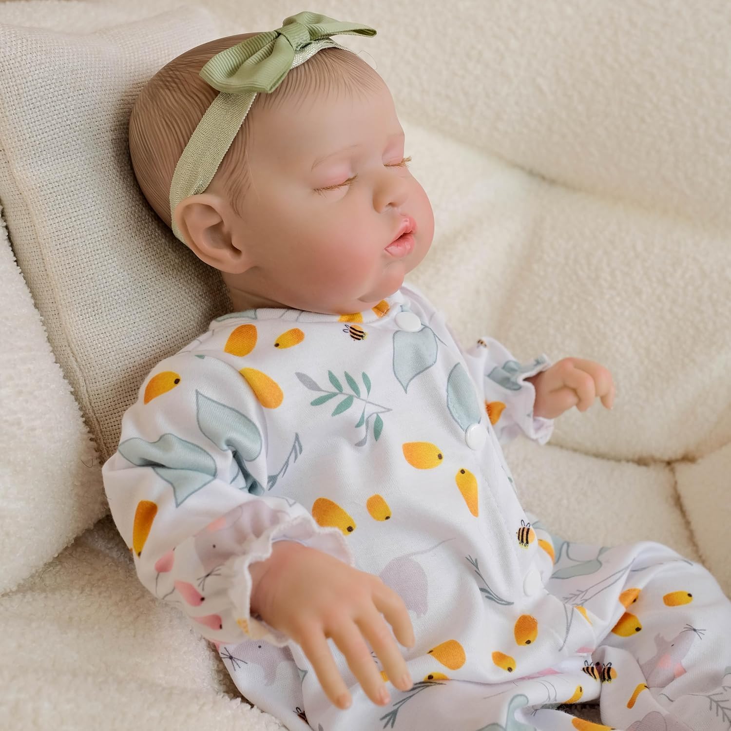 48 cm prawdziwe życie Reborn Baby Dolls Pełne winylowe kończyny tkanina ciało realistyczne lalki Reborn Babe Realistyczne lalki noworodka, które wyglądają jak prawdziwe zabawki dla niemowląt