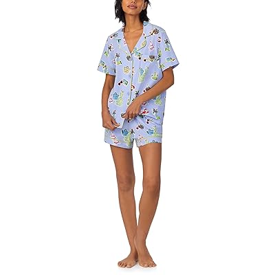 Bedhead PJs Cotton Knit Short Sleeve Boxer Pj Set Women
