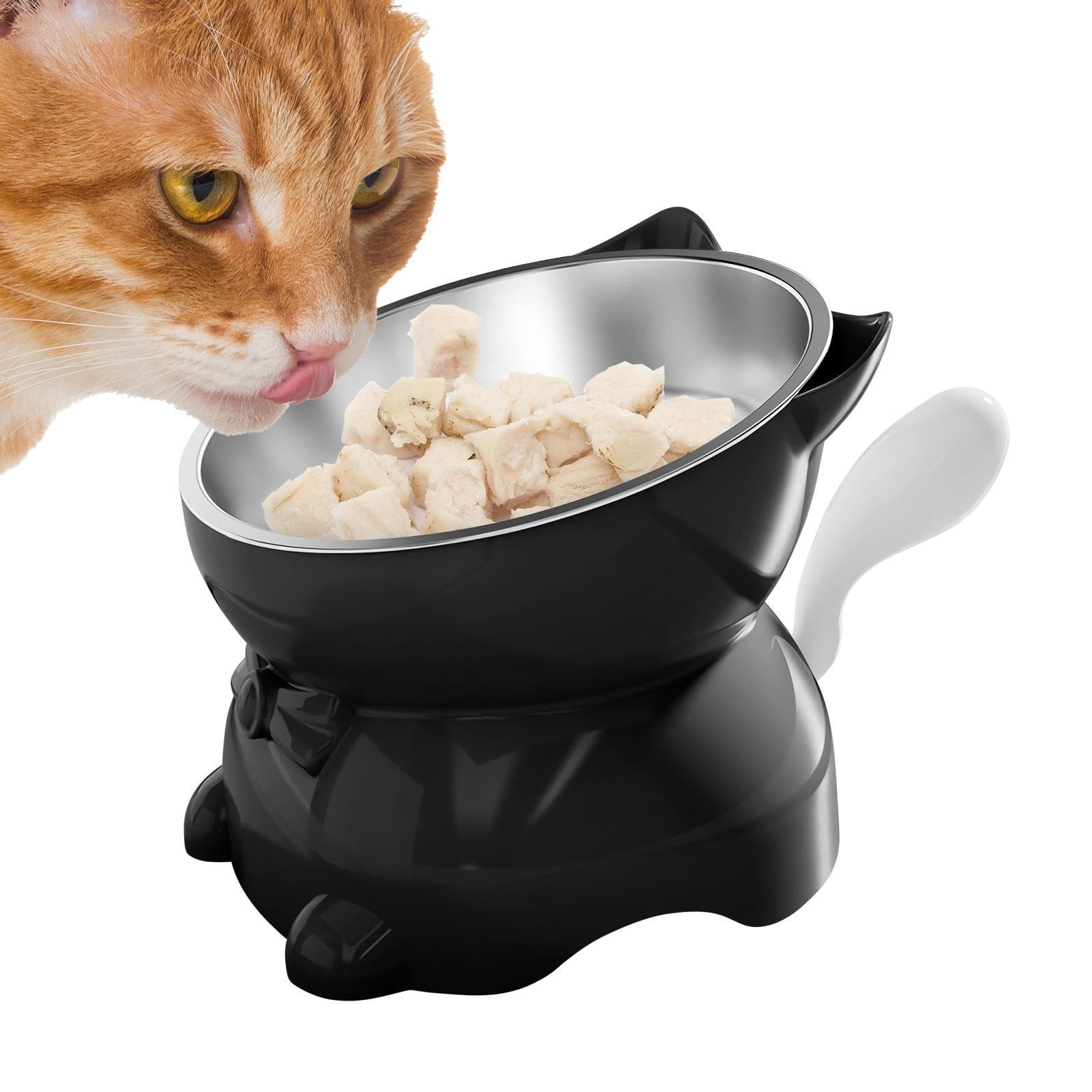 Elevated Cat Bowls Tilt Anti Vomiting Feeding