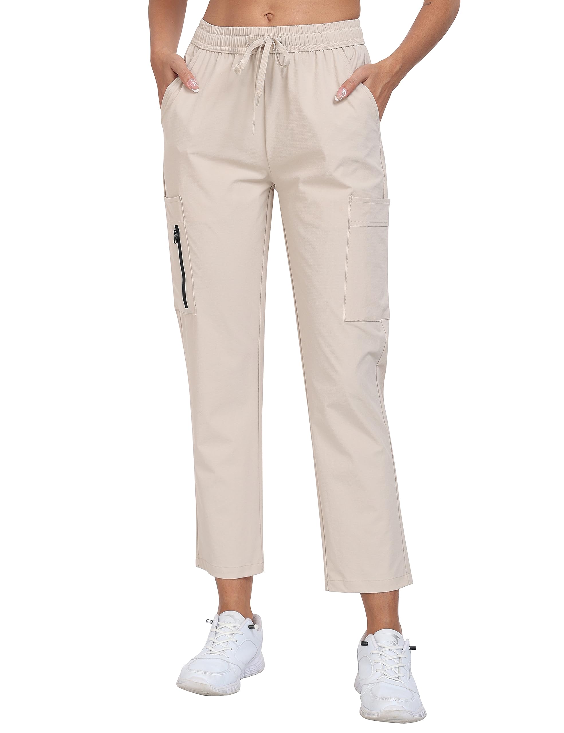 MoFiz Pantaloni Cargo Donna Leggeri Impermeabili Pantaloni da Escursionismo Trekking Pantaloni con Tasca Utility