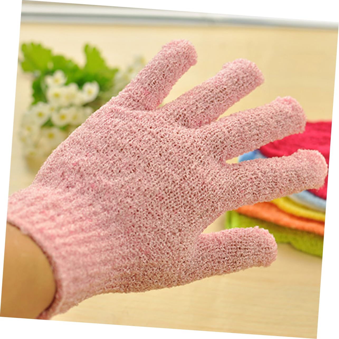 Healeved 15pares Guantes Exfoliantes De Ducha De Mitones De Baño Para Exfoliación Corporal Guantes De Spa Para Hombres y Mujeres Uso Doble Cara Material y Estirable Para Jabones y