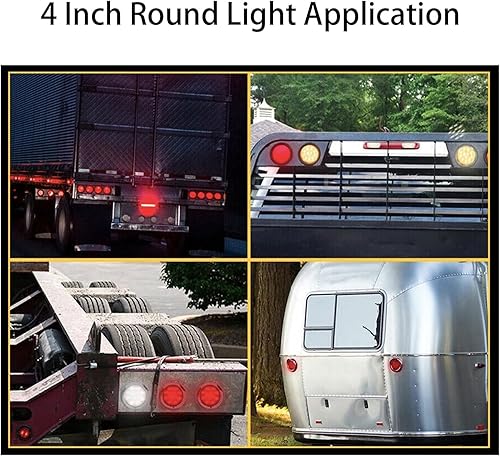 Miniatura 15 de 10 x 3 cables enchufe de luz de remolque de camión Moldeado 3 clavijas arnés de coleta para parada de giro cola sellada redonda ovalada luz freno