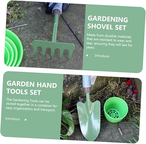 Miniatura 6 de KESYOO 1set Garden Shovel and Rake Gardening Tools for Soil Excavation Essential Gardening Accessories for Weeding and Planting