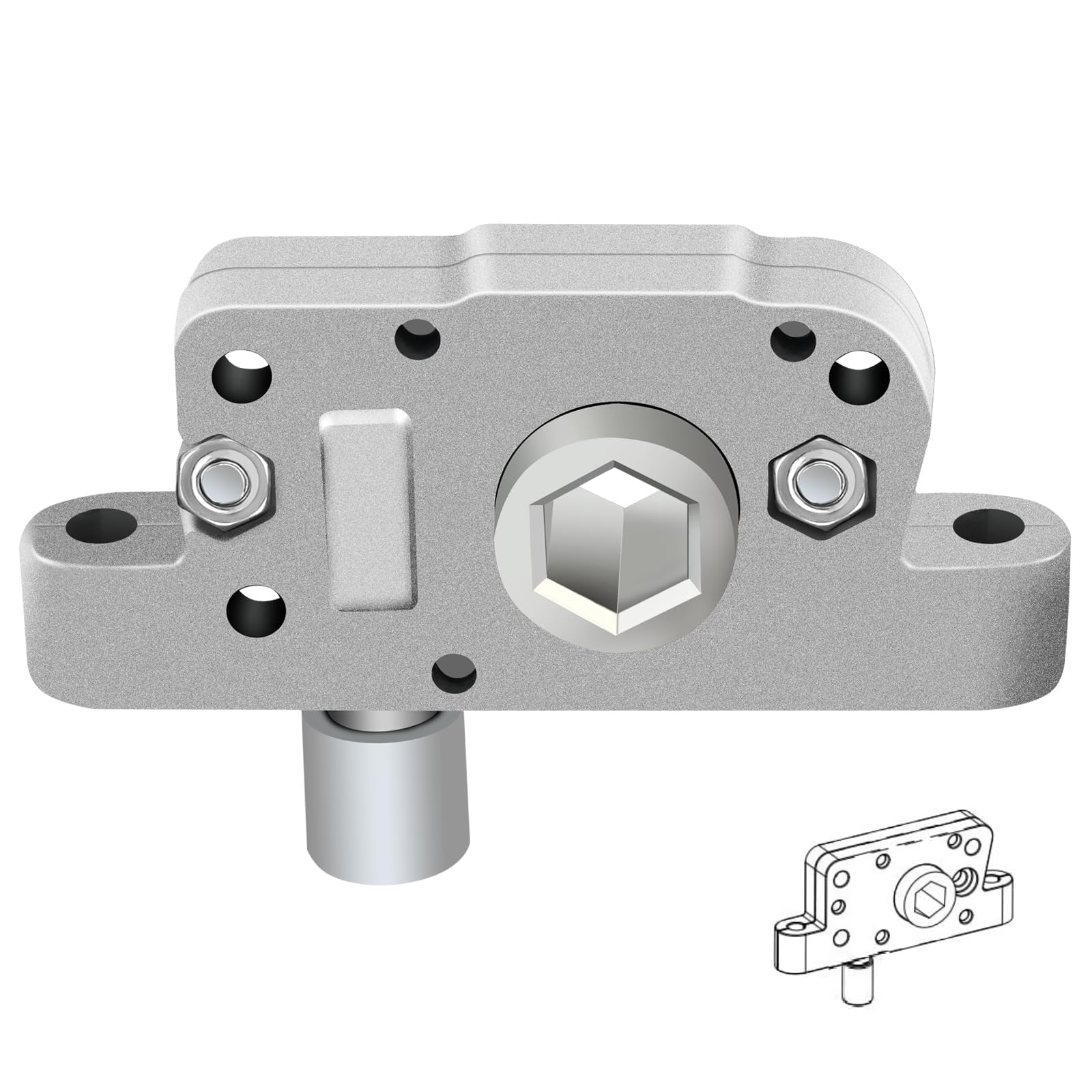 JacEnergyRV Vent Cover Parts 10A20281K1，10A20281K-1AF Max Air Fan Operator Mechanism Roof Vent Lid Lift Gear Operator Compatible with Maxxair Fan Replacement RV Roof Vent Cover Operator Mechanism