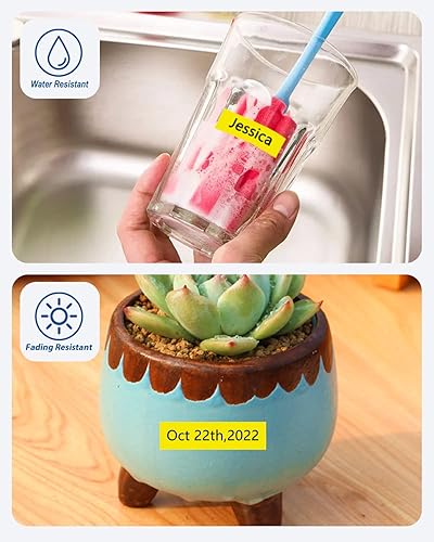 Vista 152 de Paquete de 3 cintas Tze Tz de 0.47 pulgadas laminadas verde TZe-731 TZe731 TZe731 compatibles con Brother P Touch Label Maker Tape para PT D200 D210