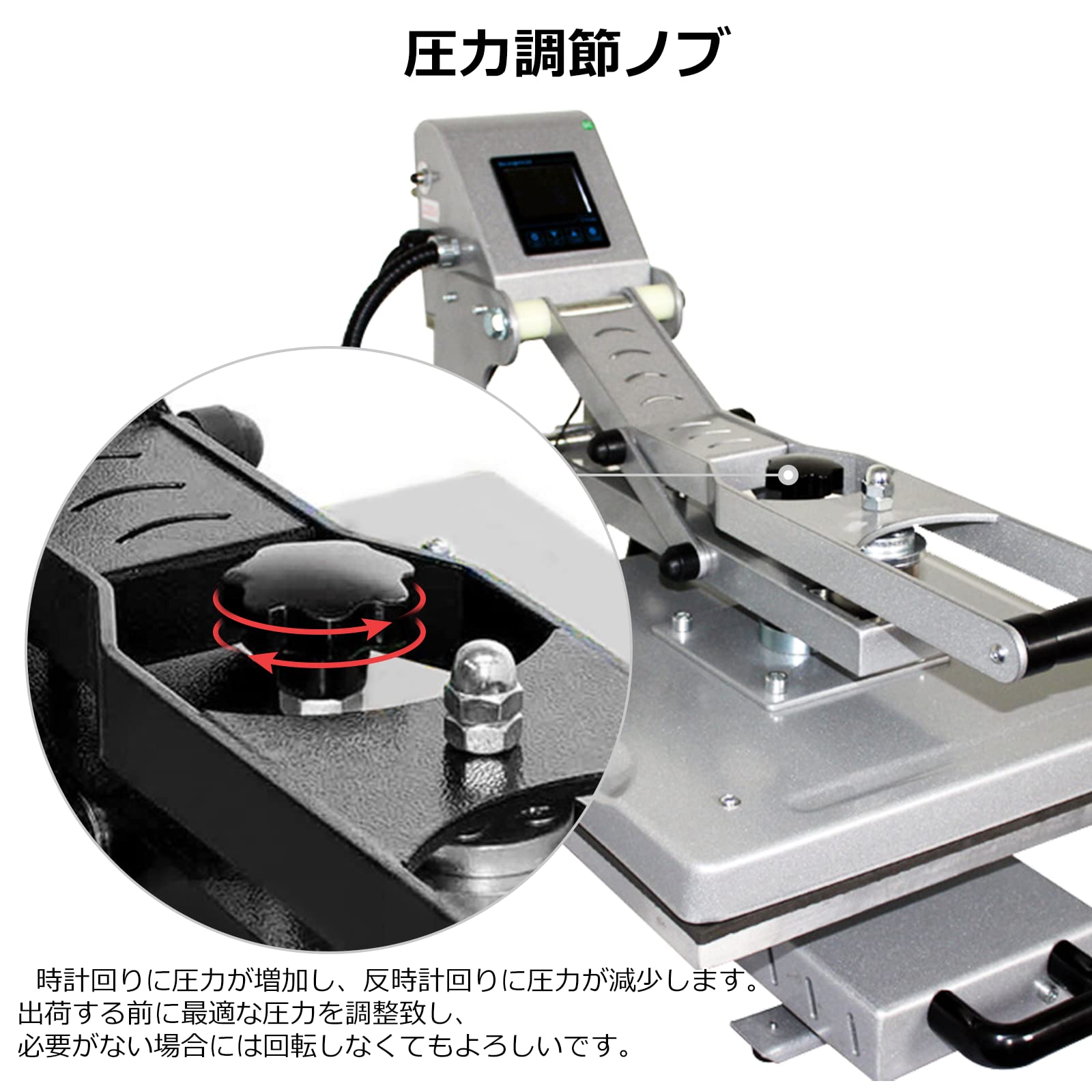 Amazon.co.jp: BAOSHISHAN手動熱転写プレス機 Tシャツ熱転写プレス機