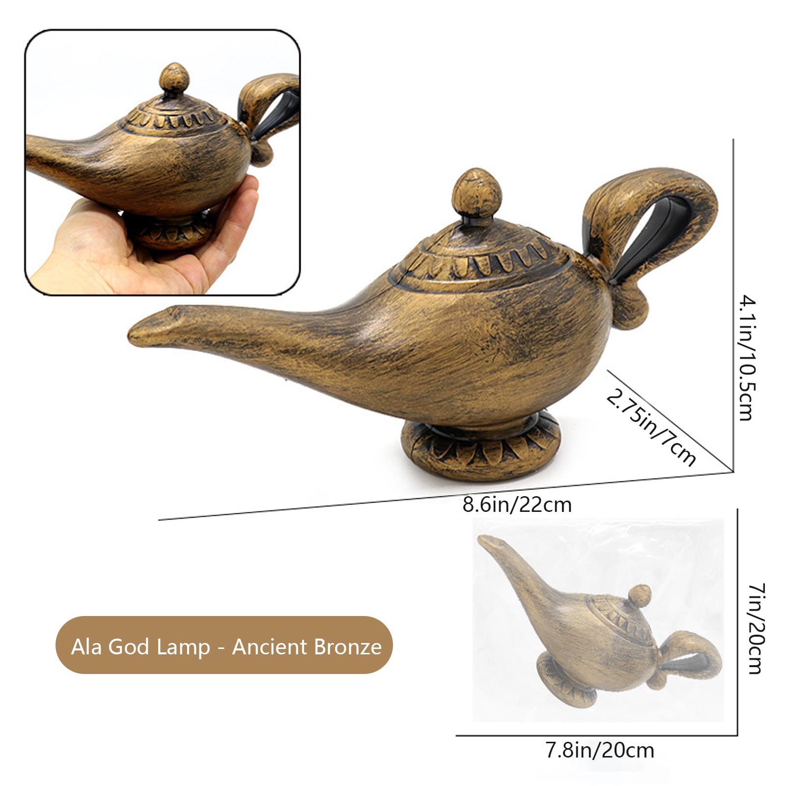 [2点セット] Aladdin アラジン トラべル マグ ビンテージ USA製 Amazon.com: Hourwof Tiny Aladdin Genie Lamp Vintage Legend Aladdin