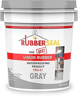 Rubberseal Liquid Rubber Waterproofing and Protective Coating - 1 Gallon, Gray