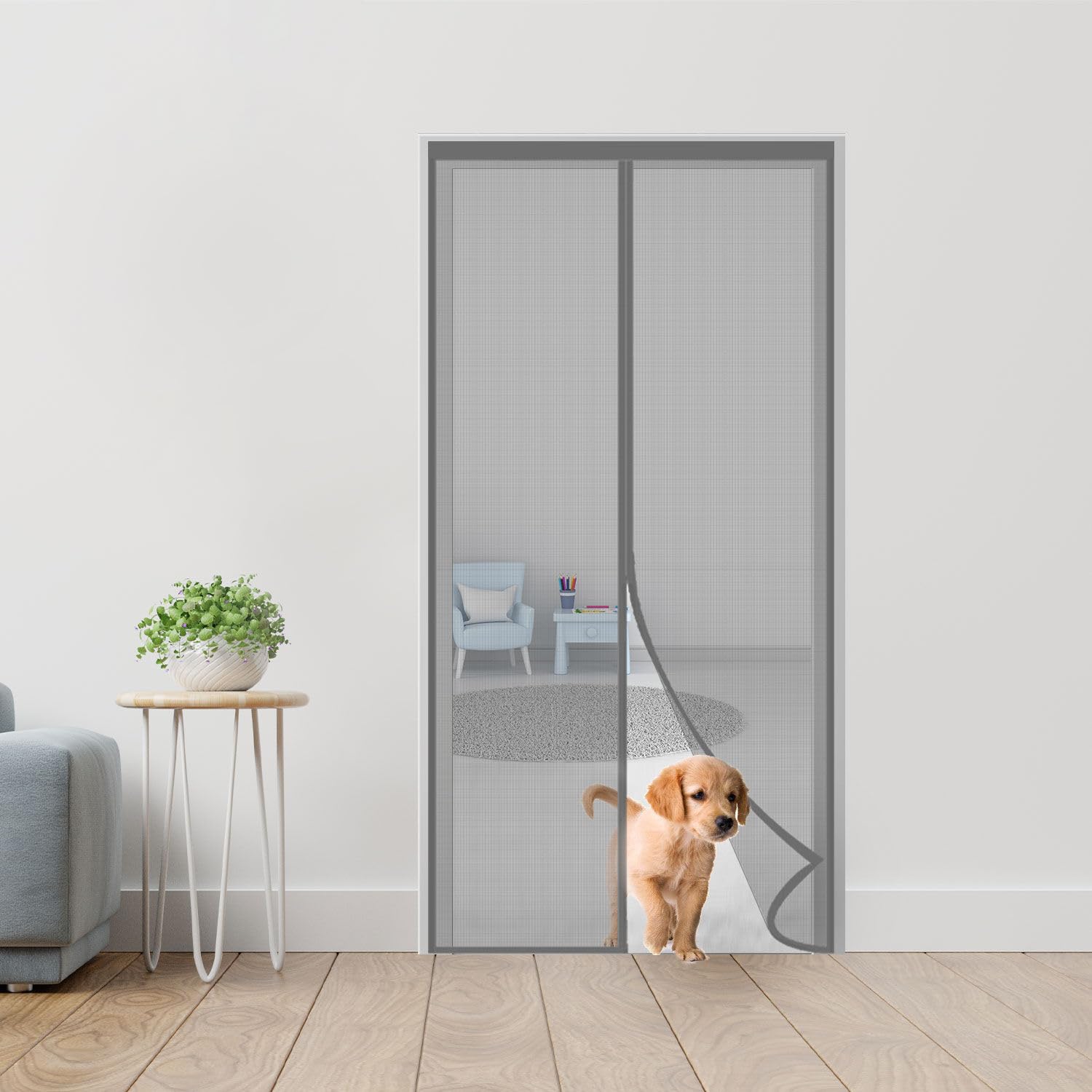 TurtleGrip Fiberglass Door Mosquito Net with Full Frame Hook & Loop (205x95cm, Grey) (B0CQYRBPV4) Amazon Price History, Amazon Price Tracker