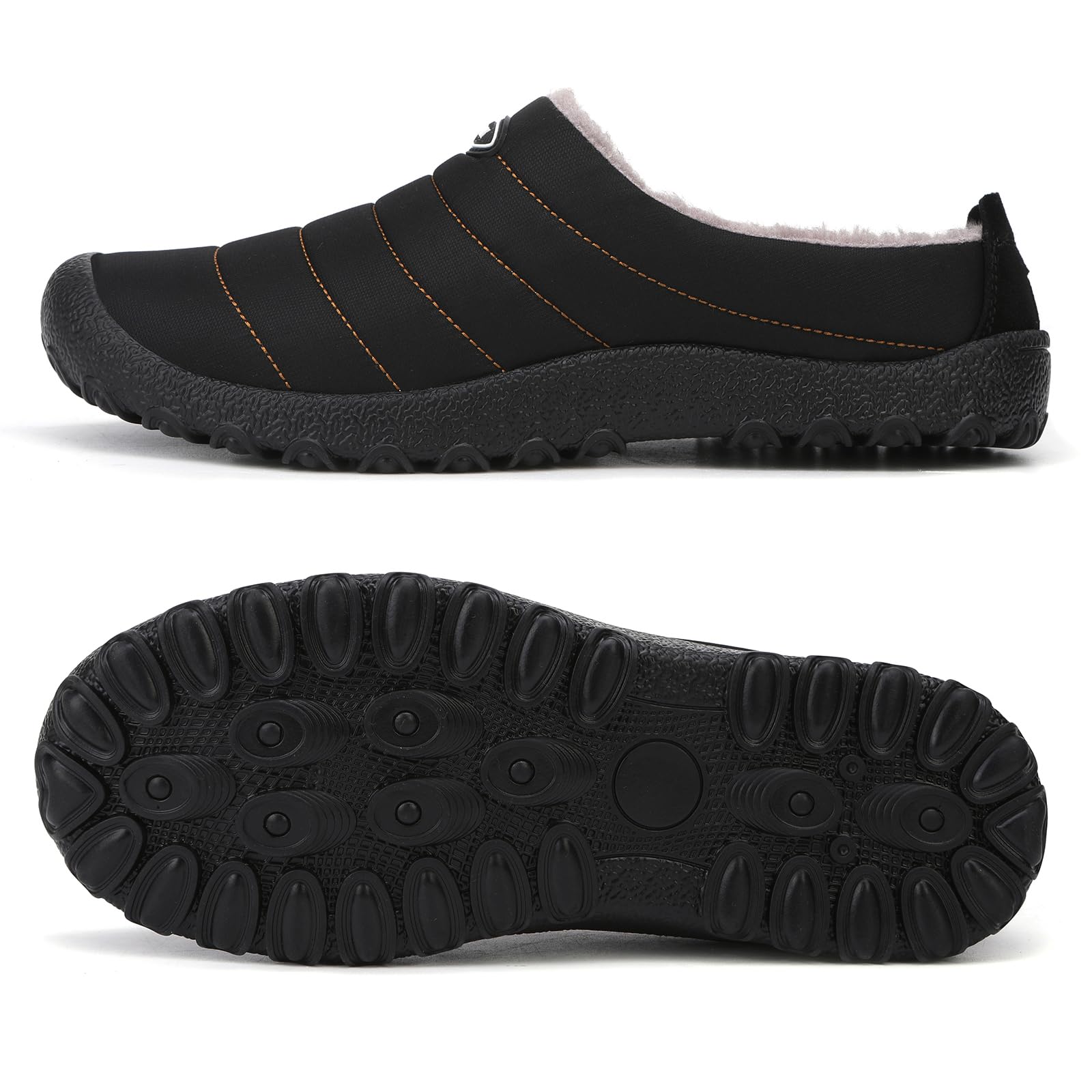 Rojeam Herren Damen Winter Hausschuhe Plüsch Warme Winter Pantoffeln Gefüttert Winterschuhe Home Indoor Outdoor