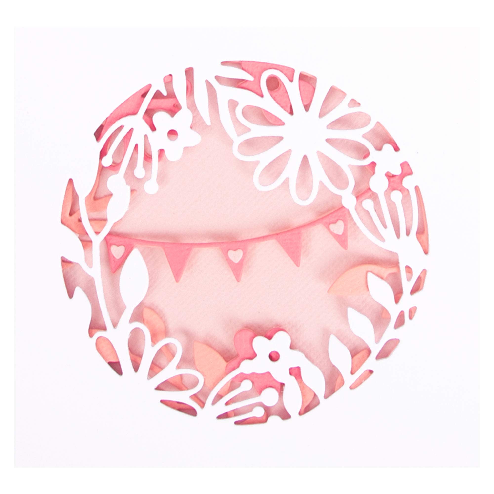 Sizzix 663859 Thinlits Die Romantic Layers by Jessica Scott 7-Pack, One Size, Multicolor