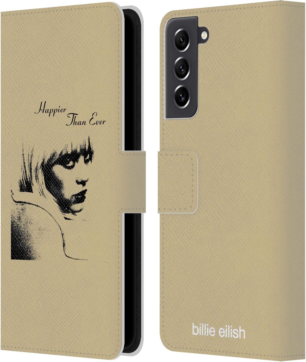 Head Case Designs Officially Licensed Billie Eilish Album Image Happier Than Ever Leather Wallet Case Compatible with Samsung Galaxy S21 FE 5G