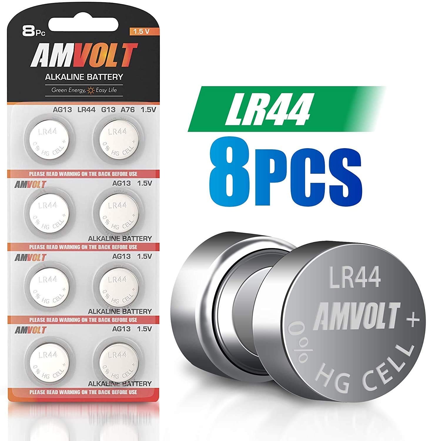 Buy LR44 AG13 A76 Battery [Ultra Power] Premium Alkaline 1.5 Volt Non