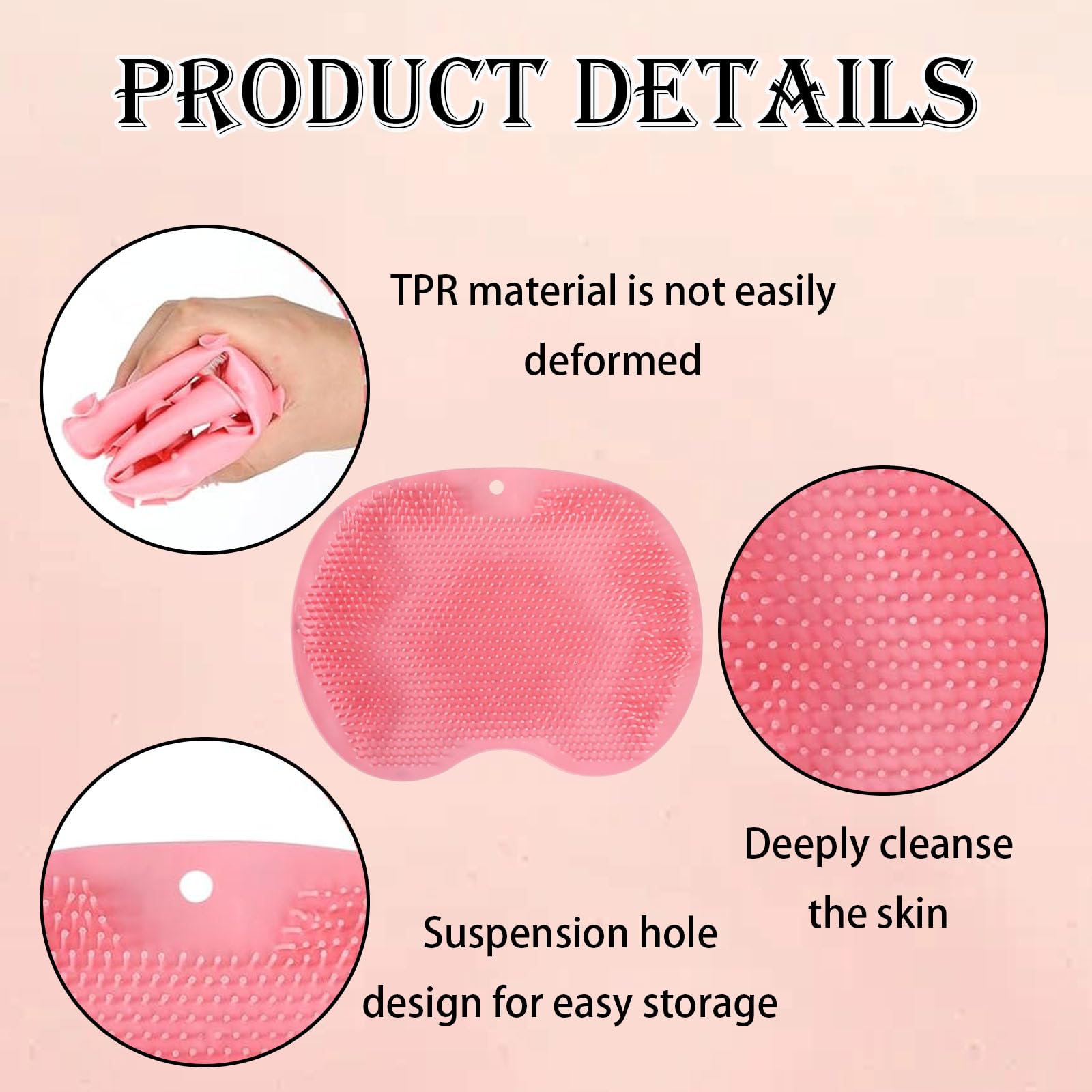 2 Pcs Foot Scrubber Mat, Foot Scrubber for Shower, for Men and Women Eliminate Calluses Dead Skin - Image 3